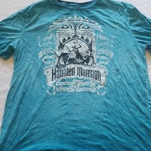 Blue XL Haunted Mansion tshirt
